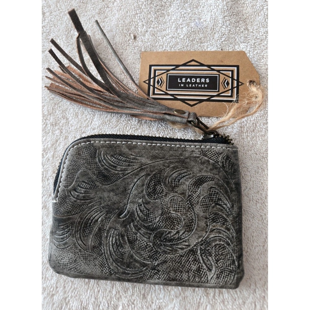Leaders In Leather Woman Wallet New Grey Designs